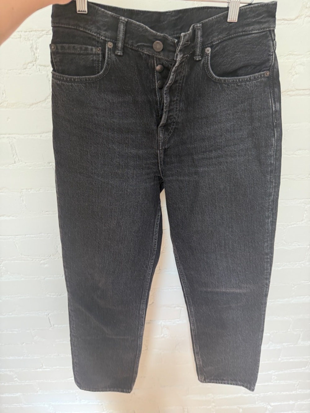ACNE STUDIOS / Black Denim Cigarette Jeans - Classic Straight Fit